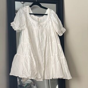 Sandy shores white baby doll Dress
